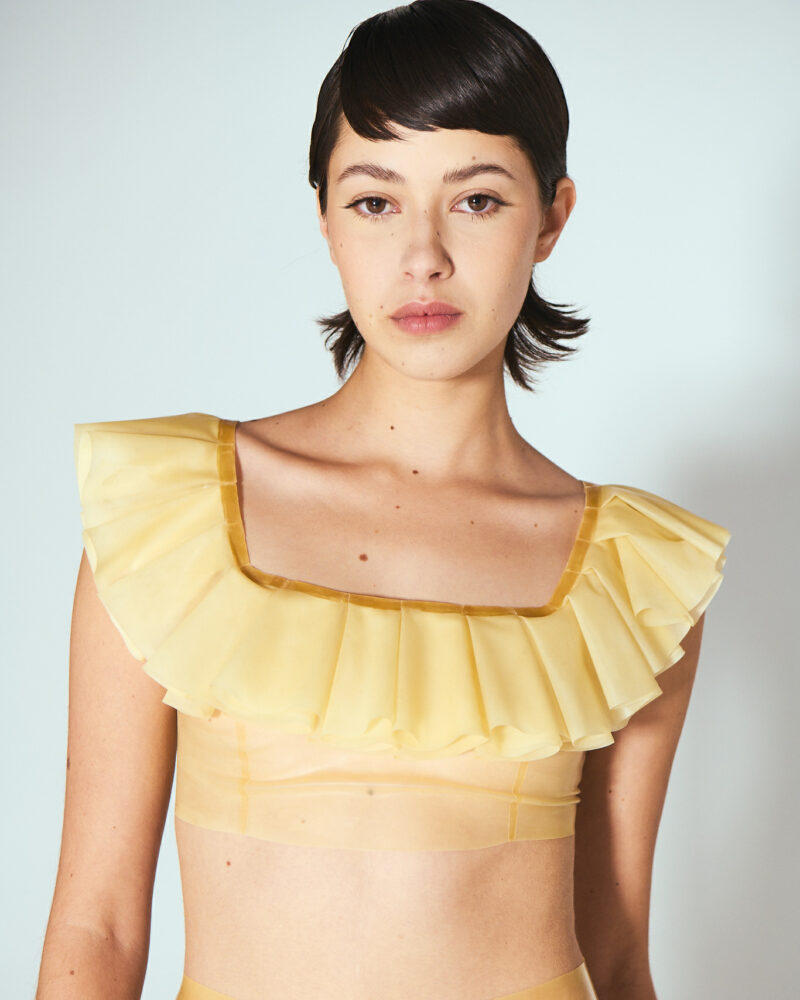 The Ruffled Top - Transparent natural