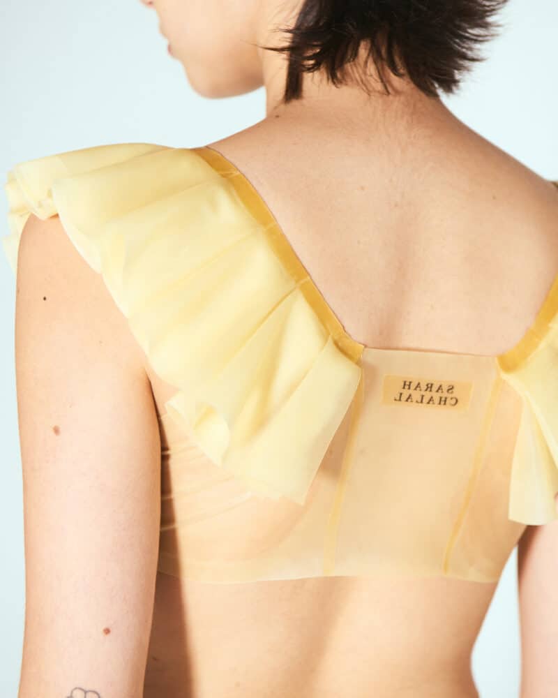 The Ruffled Top - Transparent natural – Image 5
