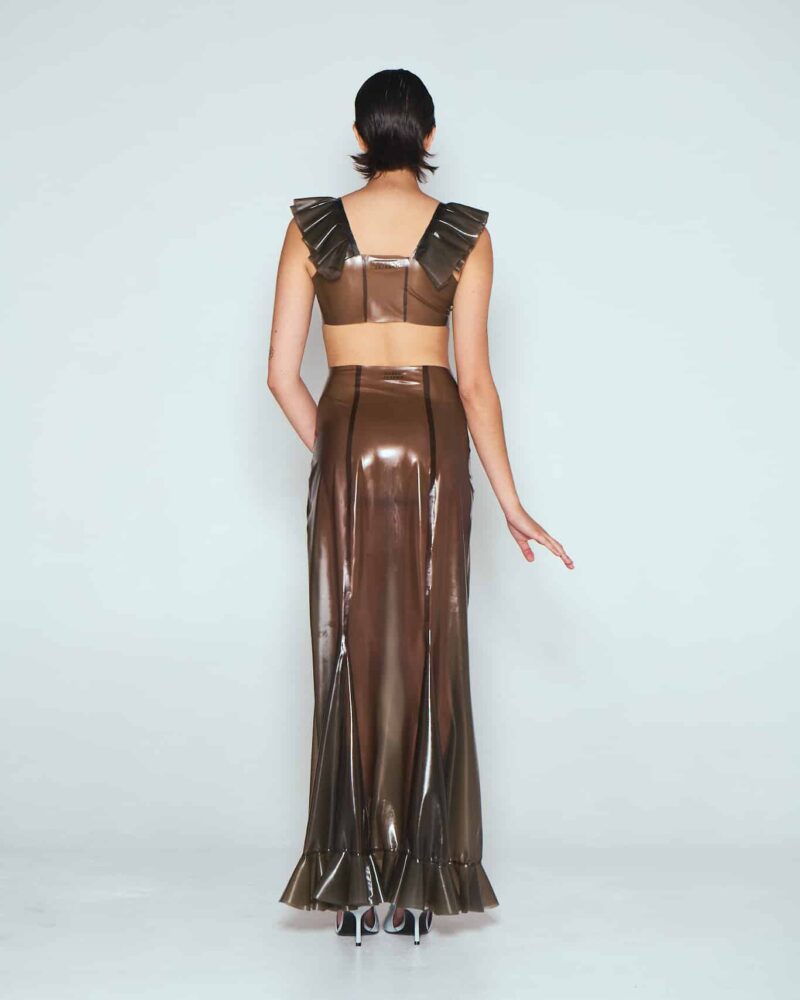 The Long Skirt - Transparent smoky black – Image 6
