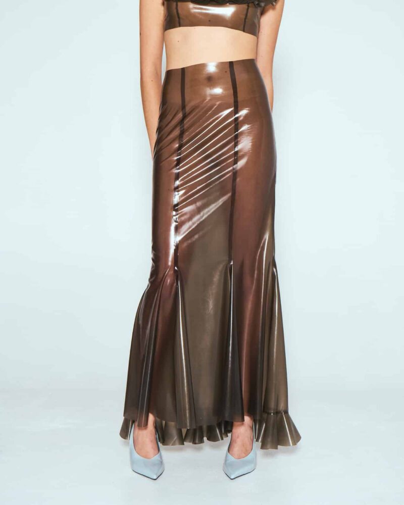 The Long Skirt - Transparent smoky black – Image 3
