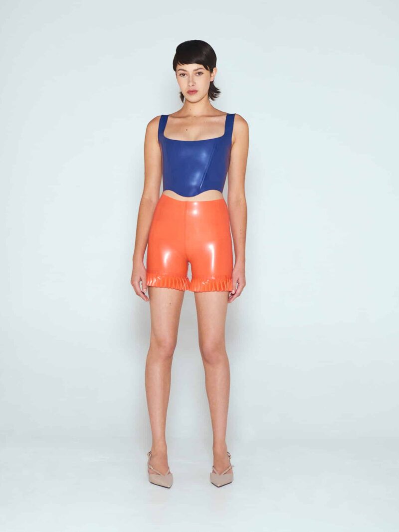 The Ruffled Shorts - Tangerine