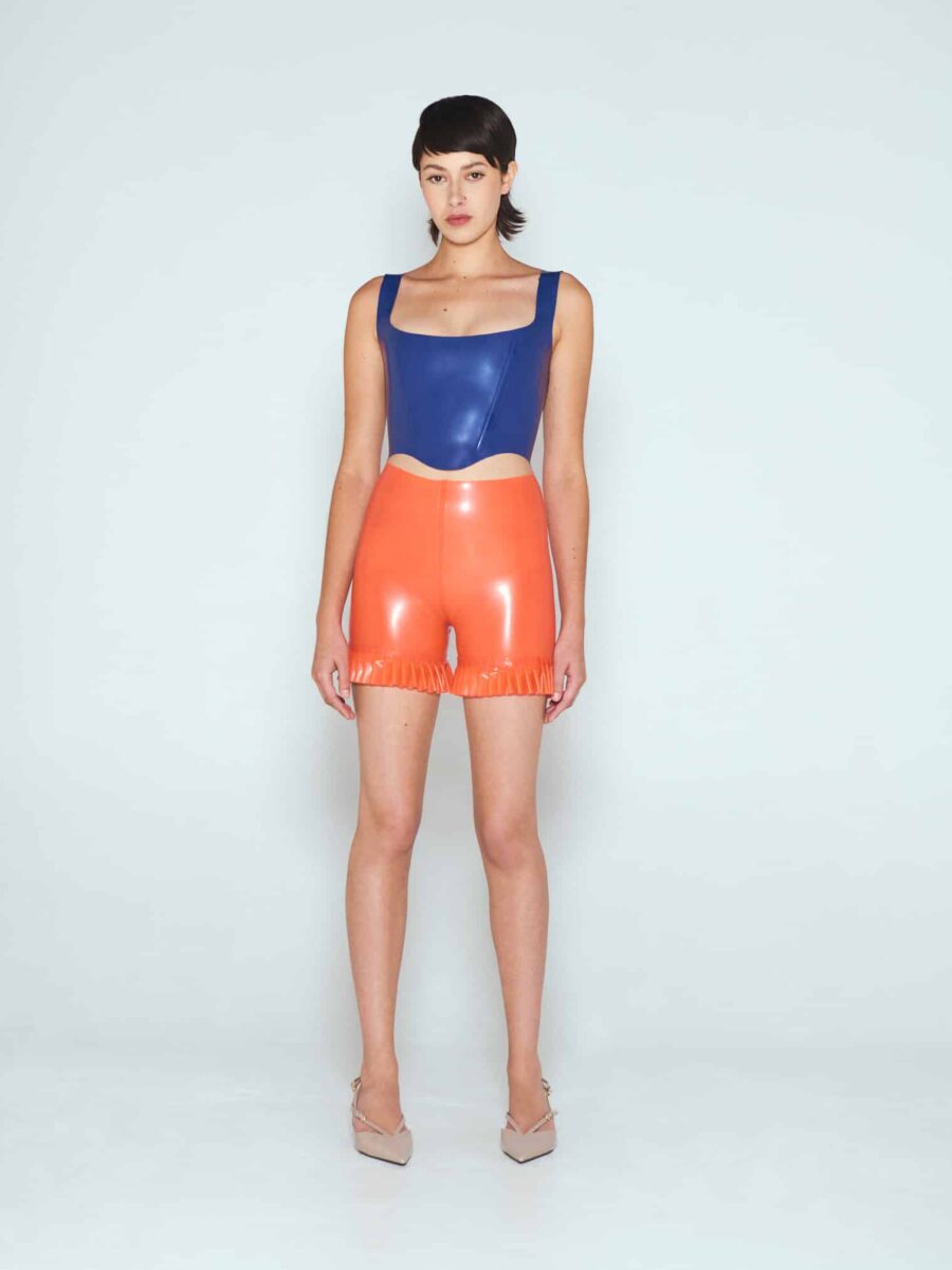 The Ruffled Shorts - Tangerine